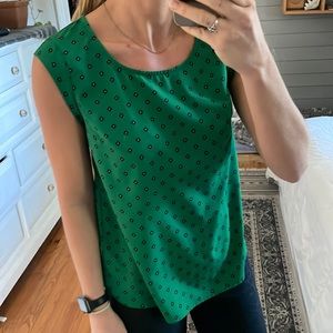 Emerald green blouse